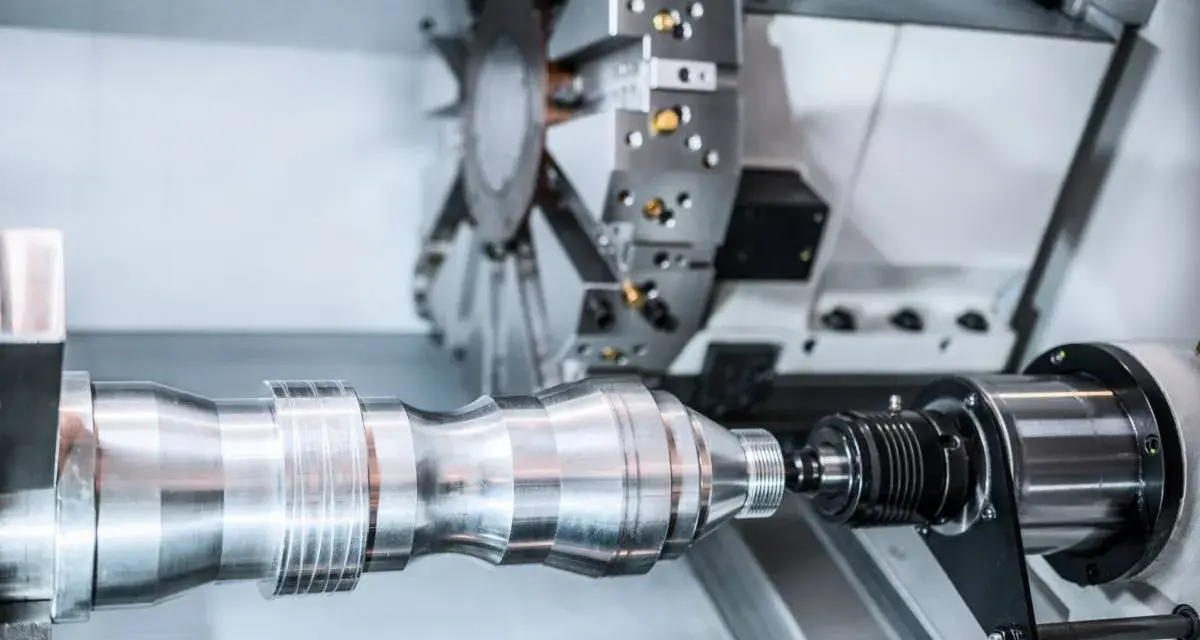 Precyzyjny proces technologiczny wałka w nowoczesnej maszynie CNC.