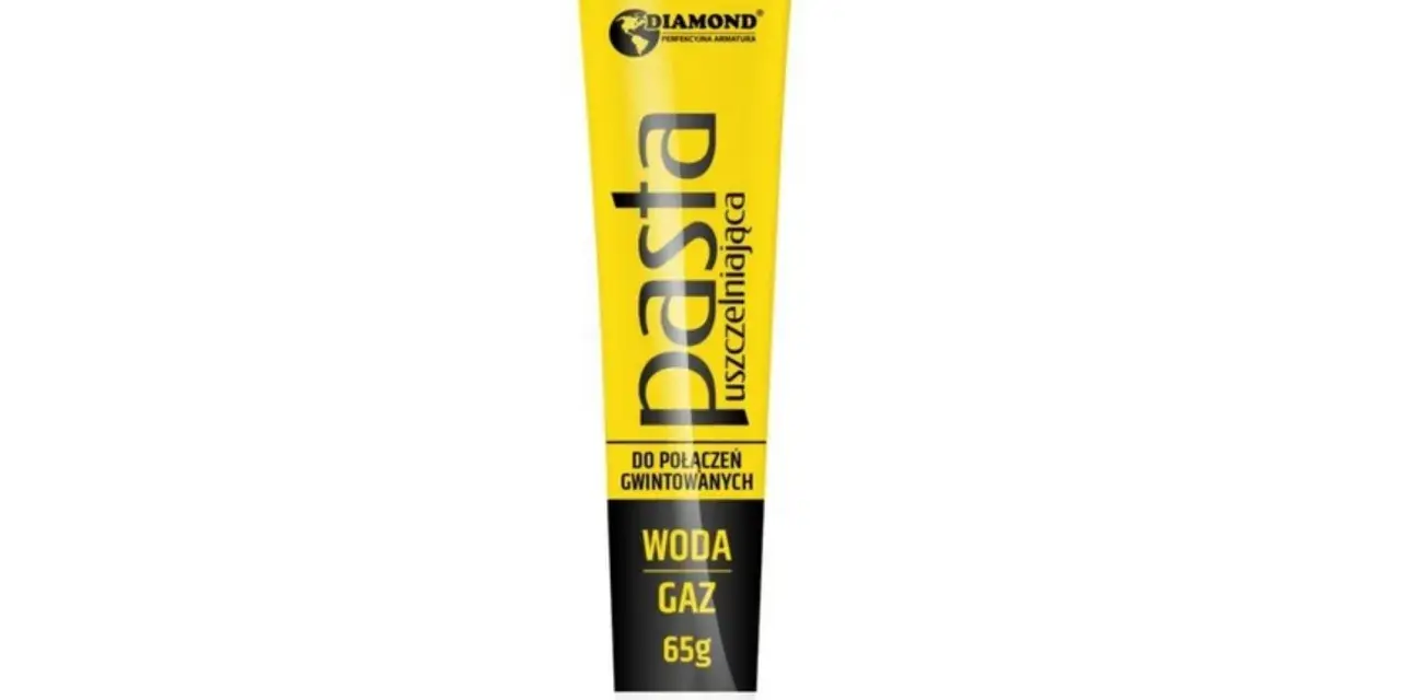 Pasta uszczelniająca Diamond do połączeń gwintowanych, idealna do gwint 2 cala, do wody i gazu. 65g.