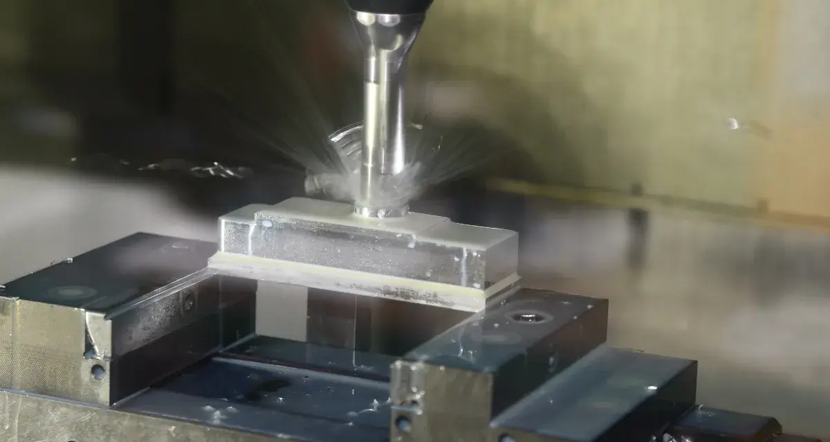 Precyzyjne frezowanie aluminium z chłodzeniem. Optymalne parametry obróbki zapewniają czystość powierzchni.