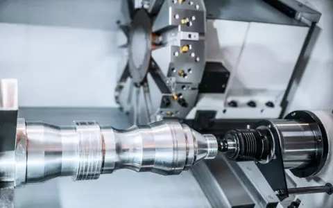 Precyzyjny proces technologiczny wałka w nowoczesnej maszynie CNC.