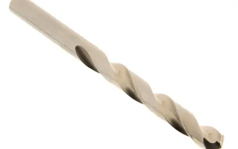 Metalowe wiertło spiralne, jeden z podstawowych rodzajów wierteł do metalu, gotowe do precyzyjnego wiercenia.