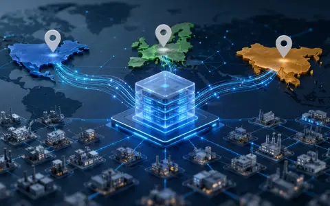 Globalny system ax łączy fabryki na całym świecie z centralnym serwerem.