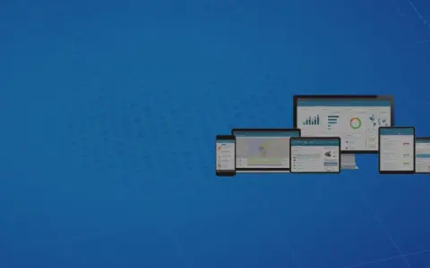 Zestaw urządzeń (telefon, tablety, monitor) wyświetlających dane i wykresy. Widać tu infor ln, który ułatwia analizę danych.