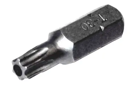Torx z dziurką, rozmiar T-30, niezbędny do precyzyjnych prac.