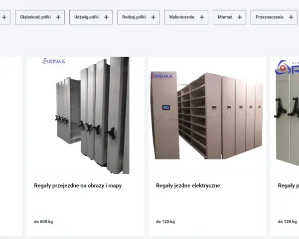 Różne rodzaje regałów magazynowych: archiwalne, jezdne elektryczne i przesuwne. Idealne do budowy efektywnego systemu przechowywania.