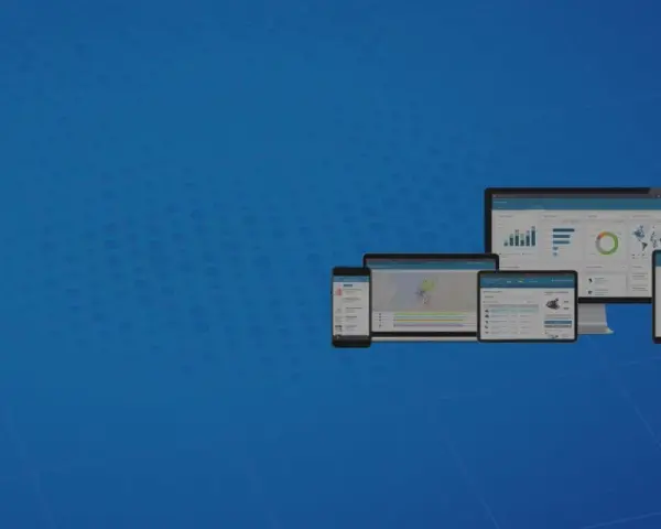 Zestaw urządzeń (telefon, tablety, monitor) wyświetlających dane i wykresy. Widać tu infor ln, który ułatwia analizę danych.