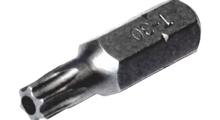 Torx z dziurką, rozmiar T-30, niezbędny do precyzyjnych prac.